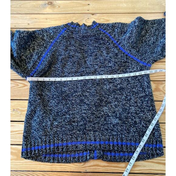 Vintage Boundary Waters Button Front Cardigan Sweater Size Large Women’s Black - Picture 7 of 8